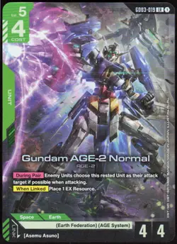 Gundam AGE-2 Normal [GD03 - GD03-019]ENGundam Card GameSteel Requiem - Image 1