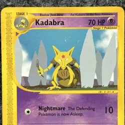 Vintage Pokemon Kadabra 69/144 Common Skyridge LP Trading Card - Image 3