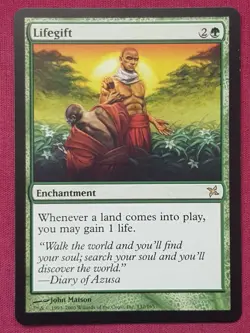 Magic The Gathering BETRAYERS OF KAMIGAWA LIFEGIFT green card MTG - Image 1