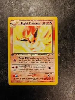 Light Flareon 46/105 1st Edition Neo Destiny Pokemon Card - Image 1