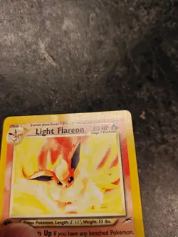 Light Flareon 46/105 1st Edition Neo Destiny Pokemon Card - Image 3