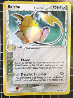 Raichu 15/110 Ex Holon Phantoms Holo Rare Pokemon Card NM- - Image 1