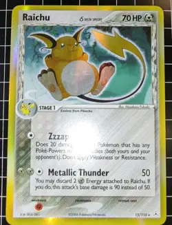 Raichu 15/110 Ex Holon Phantoms Holo Rare Pokemon Card NM- - Image 2