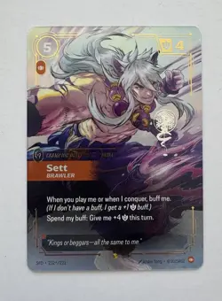 Riftbound Sett - Brawler Card 232*/221 Overnumbered Signature NM - Image 1