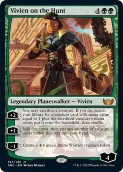 ~ Vivien on the Hunt ~ NM Foil ~ Streets of New Capenna ~ MTG ~ - Image 1