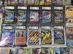 HUGE Pokemon Misprint/Error Lot - CGC Slabs, Miscut, Crimp, Ink Error, etc. - Image 2