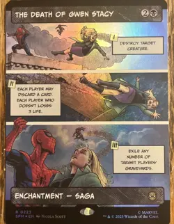 The Death of Gwen Stacy (Borderless) Marvel's Spider-Man Foil - Image 1