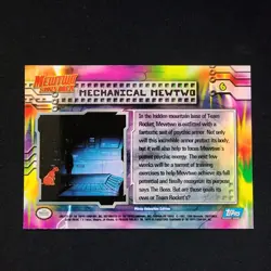 Pokemon TCG Mechanical Mewtwo Pokemon Topps Mewtwo Strikes Back 6 - Image 2