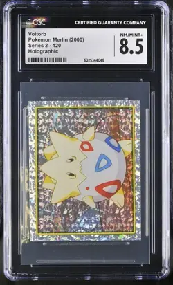 CGC 8.5 Merlin Series 2 Togepi Holographic MISLABELED Voltorb VTG Pokemon Error - Image 2