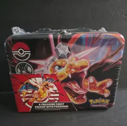 Pokemon TCG - Charizard Collectors Chest Lunchbox Tin BRAND NEW / SEALED - Image 2