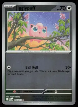 Jigglypuff 076/094 Common Phantasmal Flames Pokemon Reverse Holo Near Mint - Image 1