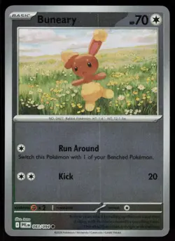 Buneary 083/094 Common Phantasmal Flames Pokemon Reverse Holo Near Mint - Image 1