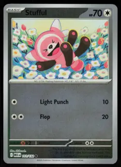 Stufful 111/132 Common Mega Evolution Pokemon Reverse Holo Near Mint - Image 1