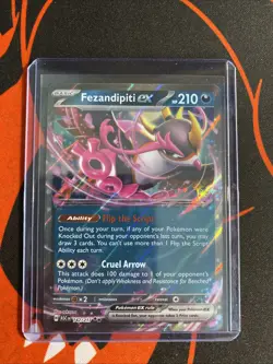 Fezandipiti ex 142/217 Double Rare Ascended Heroes Pokemon Holo Near Mint - Image 3