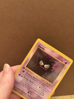 Pokemon TCG 1995 Gastly Base Set Shadowless 1st Edition EN LP - Image 2