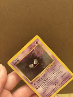 Pokemon TCG 1995 Gastly Base Set Shadowless 1st Edition EN LP - Image 3