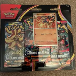 Pokemon Chaos Rising 3 Pack Blister Charmeleon New Sealed - Image 1