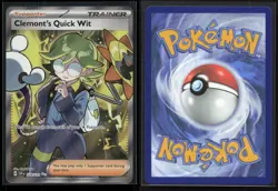 Clemont's Quick Wit 229/191 Surging Sparks Holo NM/M Pokemon - Image 3