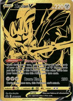 Zacian V SWSH076 Holo Promo Sword & Shield Promo Pokemon Near Mint - Image 1