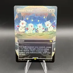 Moogles' Valor Borderless Foil - Final Fantasy MTG-NM - Image 1