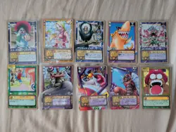 One Piece TCG 78 X Vintage Card Bundle 1999 To 2005 Japanese - Image 3