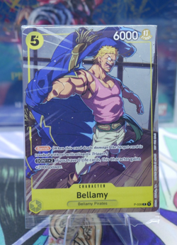 Bandai One Piece TCG Bellamy Promo Card Sealed English Sealed Pirates Party - Image 1