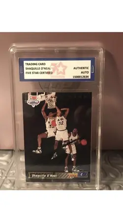 1992-93 Upper Deck #1 Shaquille O'Neal signed Rookie Card RC Magic w/ COA. ✅ - Image 2