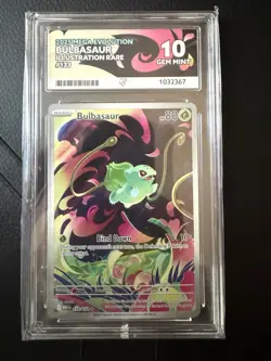 Pokemon TCG Mega Evolution Bulbasaur Card 133/132 Illustration Rare - Image 1