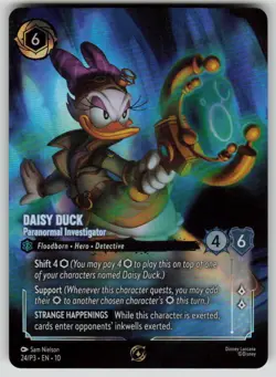 Daisy Duck - Paranormal Investigator Store Championship Foil Lorcana Promo 24 NM - Image 1