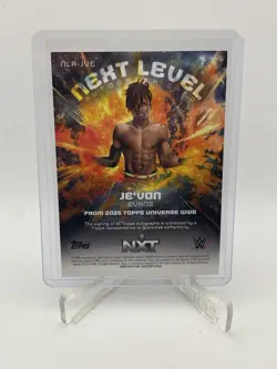 Je’von Evans 2025 Topps WWE Universe - Next Level On Card Auto - Image 2
