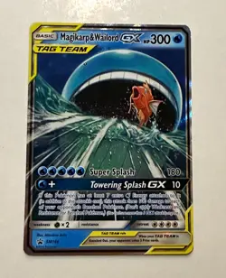 The Pokemon Company Magikarp & Wailord GX SM166 TAG TEAM Holo Promo 300 HP ENG - Image 1