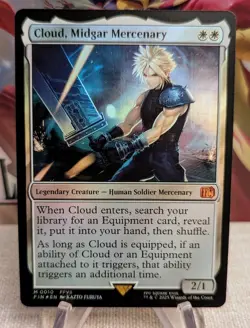 Cloud, Midgar Mercenary FOIL Mythic - Final Fantasy MTG Magic the Gathering #10 - Image 1