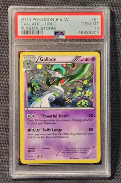 PSA 10 Gallade 61/135 COSMOS Holo Pokemon Plasma Storm Black & White MISLABELED - Image 1