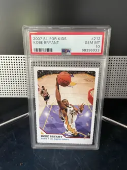 2007 SI Kids #212 Kobe Bryant graded PSA 10 - Image 1