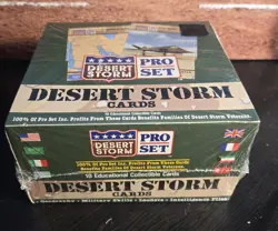 1991 PRO SET DESERT STORM FACTORY SEALED CARD BOX 36 PACKS 10 CARDS/PACK Read! - Image 1