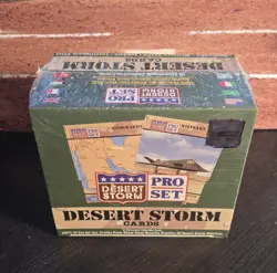 1991 PRO SET DESERT STORM FACTORY SEALED CARD BOX 36 PACKS 10 CARDS/PACK Read! - Image 2