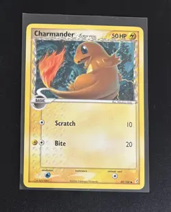 Charmander 49/100 Common Delta Species EX Crystal Guardians 2006 Pokemon Card NM - Image 1