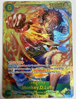 One Piece TCG Monkey D. Luffy SEC Carrying On His Will Op13-118 ENG - Image 1