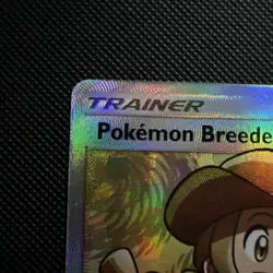 Pokemon Breeder 73/73 Shining Legends Holo Full Art Trainer Pokemon TCG Card - Image 2