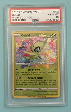 Celebi Vivid Voltage 009/185 Pokemon Card PSA 10 Gem Mint - Image 1
