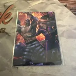 MTG marvel super heroes Art Series Card Absorbing Man and Titania 10/12 - Image 1
