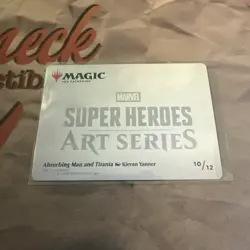 MTG marvel super heroes Art Series Card Absorbing Man and Titania 10/12 - Image 3