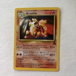 Pokemon Black Star Promo Card Arcanine 06/53 Wotc Promo Regular NM - Image 1
