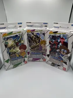 Digimon Card Game Starter Decks Heaven’s ST-1,4,6 Sealed Lot Of 3 Decks - Image 1