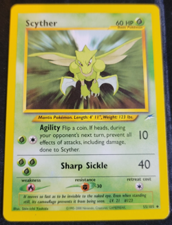 Scyther # 55/105 Neo Destiny Set Pokemon Trading TCG Rares Game Cards NM - Image 1