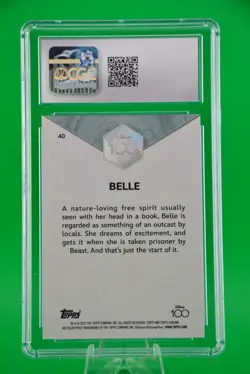 2023 Topps Chrome Disney 100 #40 Belle - CGC 8.5 - Image 2