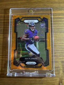 2023 Panini Prizm - Rookies Zay Flowers #307 Lazer Prizm (RC) - Image 1