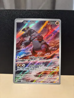 Groudon 199/182 Sv04 Paradox Rift Illustration Rare Holo 130 HP Basic EN 2023 - Image 1