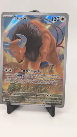 Tauros 096/086 Illustration Rare Chaos Rising NM Pokemon TCG Mega Evolution - Image 1
