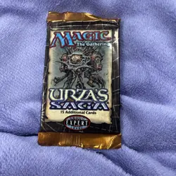 1998 MTG Magic the Gathering Urza's Saga Booster Pack New Sealed WOTC Vintage - Image 1
